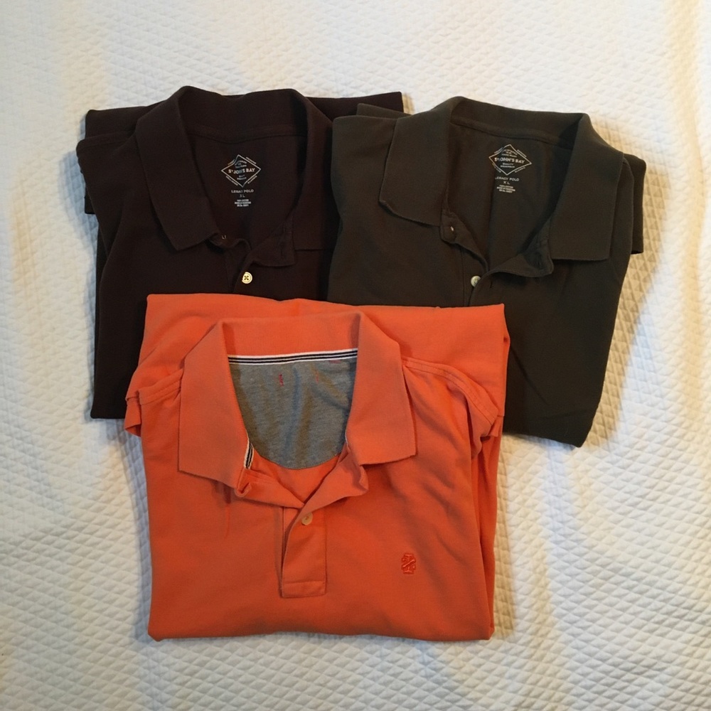 3 Polo Shirts - All are XL